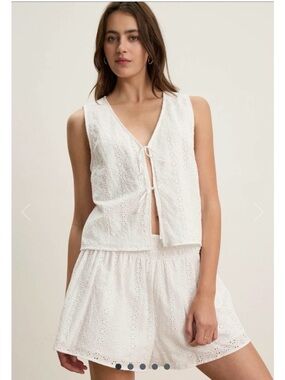 Ava Eyelet Top